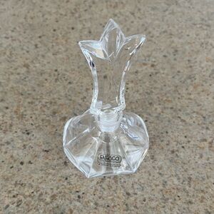 Enesco Crystal Clear Glass perfume bottle/vase